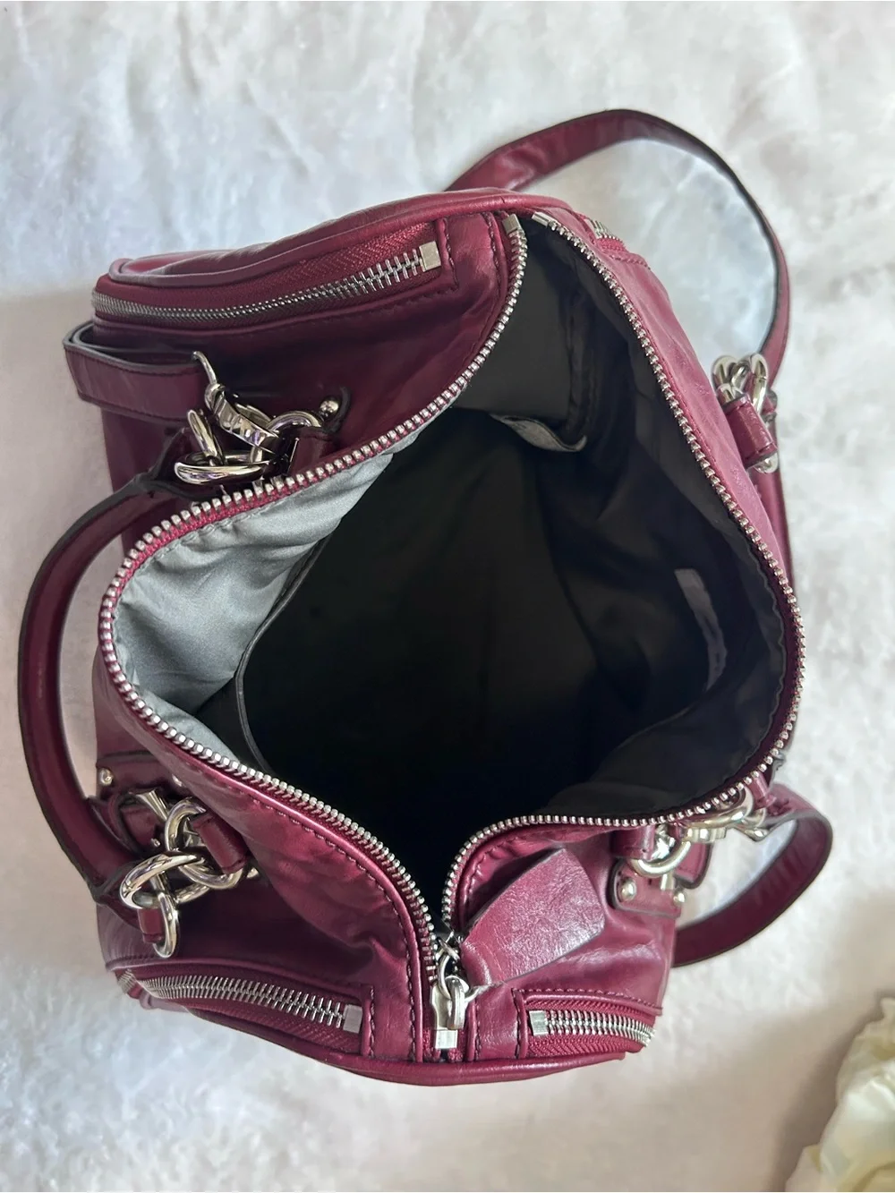 Nine West Deep Red Faux Leather Purse - Picture 5 of 6